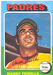 1975 Topps Baseball Cards      343     Danny Frisella